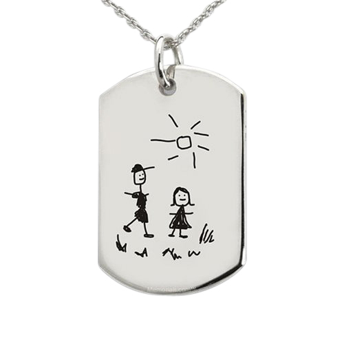 Artwork Tag Cremation Pendant